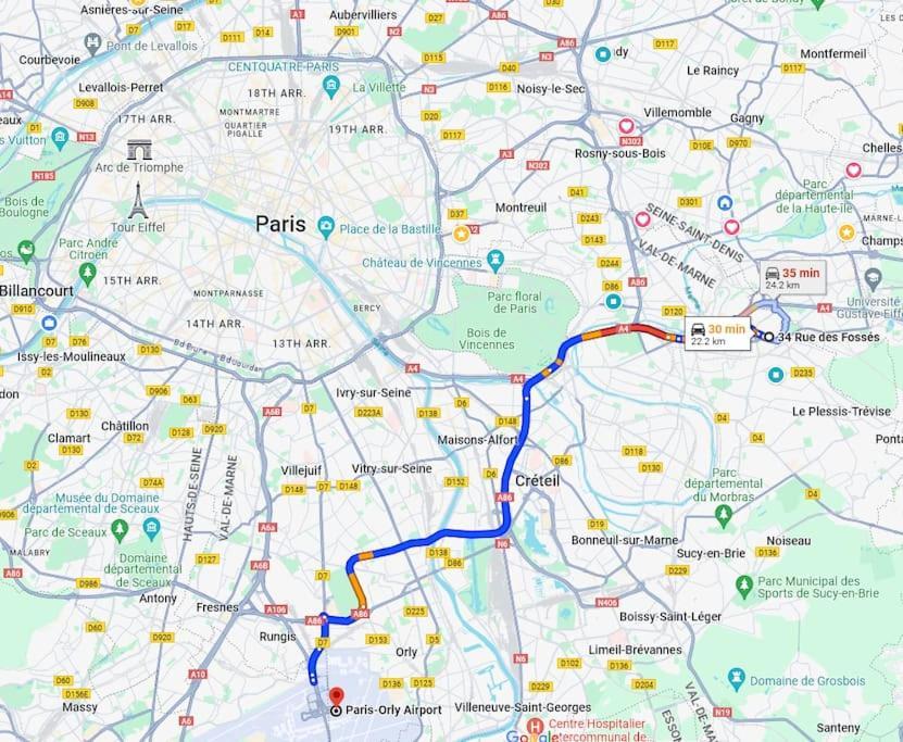Charme & Confort T2 Lumineux Entre Paris And Disney Villiers-sur-Marne Eksteriør bilde